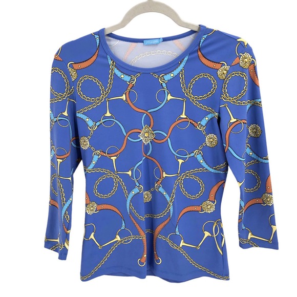 J. McLaughlin Womens Size XS Catalina Cloth Signature Tee Wrinkle Free Pullover - Picture 8 of 8